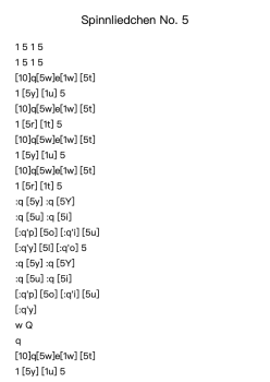 Spinnliedchen No. 5
