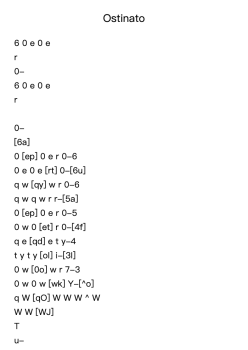 Ostinato