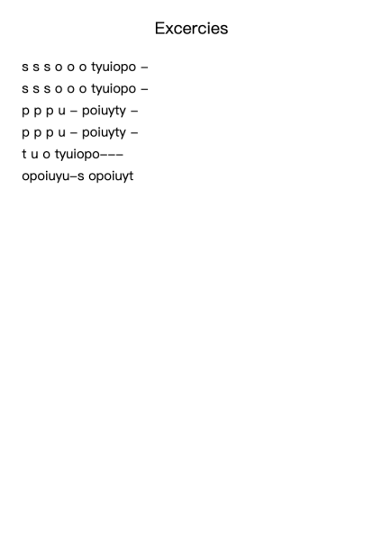 Excercies