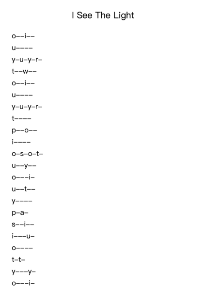 I See The Light (from Disney's Tangled) Roblox Piano Sheets by Alan Menken-Arr.Junegia Wato