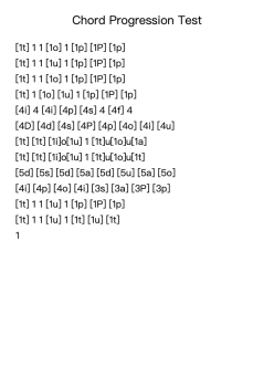 Chord Progression Test