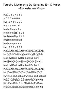 Sonatina in C Major "Gloriosissima Virgo": III. Movimento