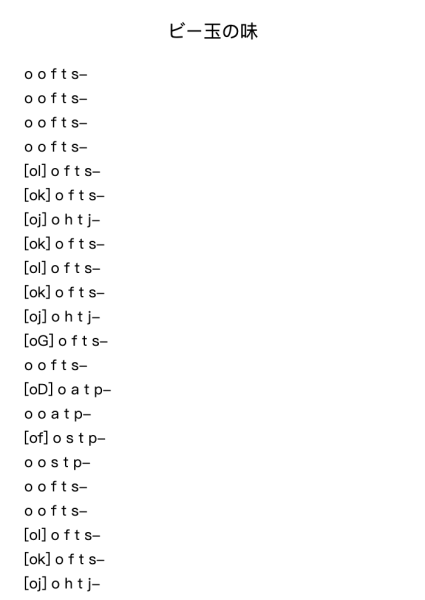 僕のピアノのための24のプレリュード, Op. 28: No. 13, ビー玉の味