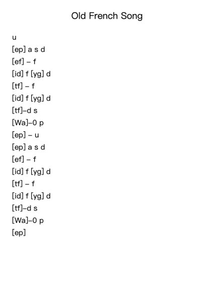 Old French Song, Op. 39, No. 16