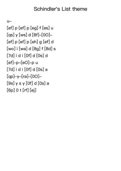 Theme from Schindler's List