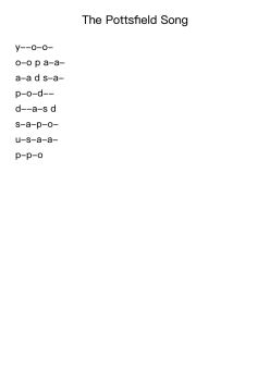 The Pottsfield Song