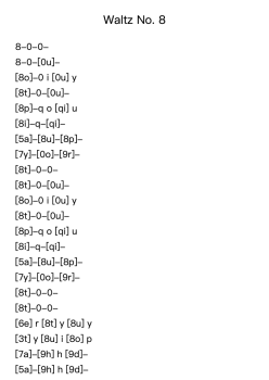 Waltz No. 8