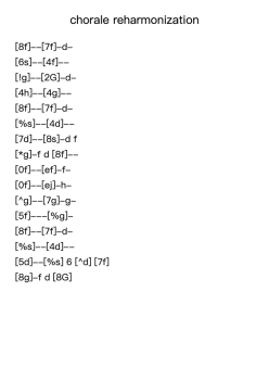 Chorale Reharmonization