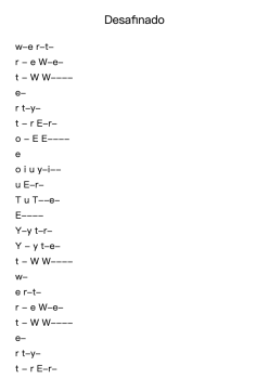 Desafinado (Slightly Out of Tune)