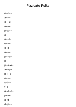 Pizzicato Polka