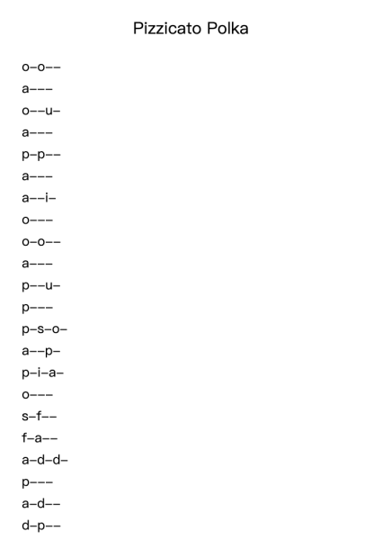 Pizzicato Polka