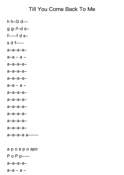 Till You Come Back To Me Roblox Piano Sheets by The Rippingtons-Arr.Mervan