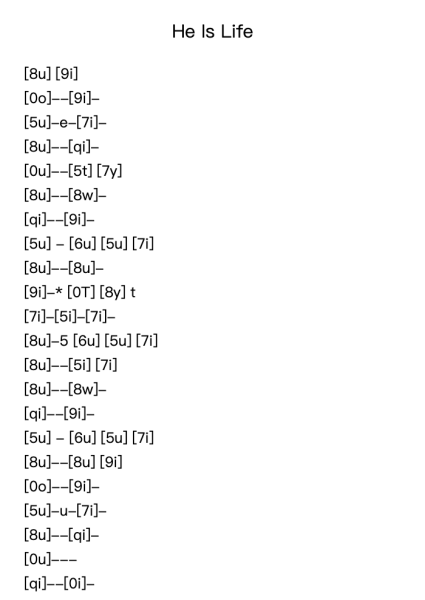He Is Life Roblox Piano Sheets by Pulberg-Arr.Rebar Mulin