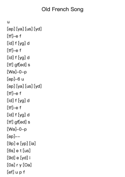 Old French Song, Op. 39, No. 16