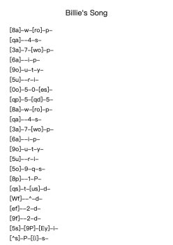 Billie's Song