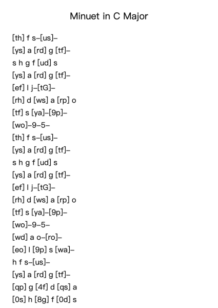 Minuet in C Major