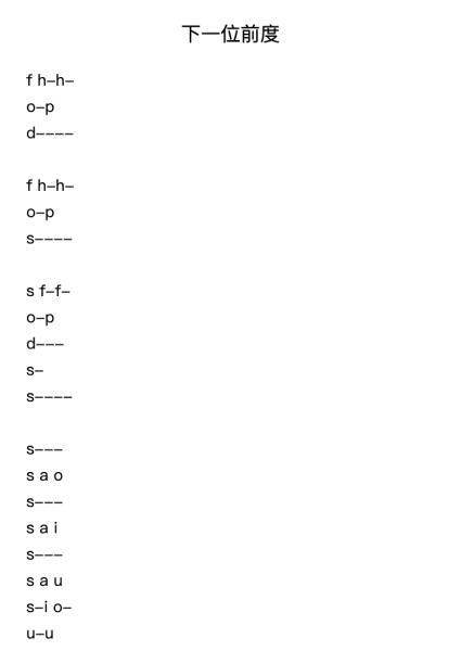 下一位前度