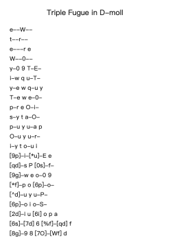Triple Fugue in D-moll