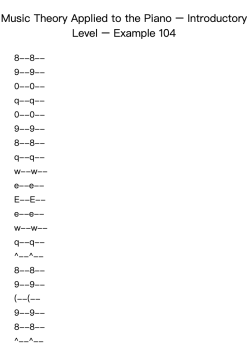 Music Theory Applied to the Piano – Introductory Level – Example 104
