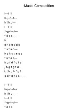 Music Composition