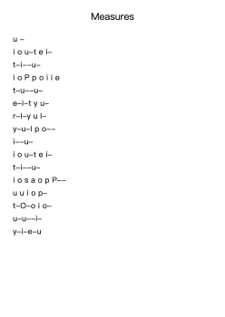Measures