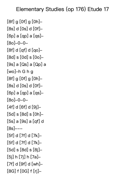 Elementary Studies, Op. 176 - Etude No. 17