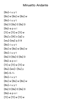 Minuetto Andante - No.16 from 24 Short and Easy Pieces