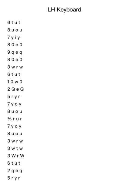 LH Keyboard