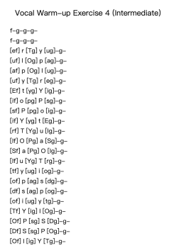 Vocal Warm-up Exercise 4 (Intermediate)