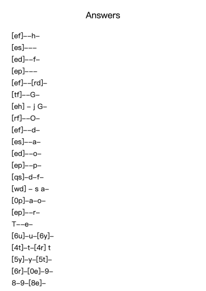 Answers