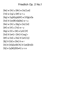Friedlich Op. 2, No. 1
