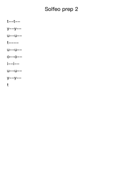 Solfeo Prep 2