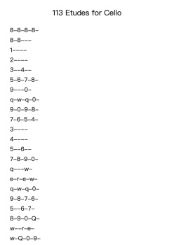 113 Etudes for Cello, Op. 120: No. 1 in C Major - Allegro
