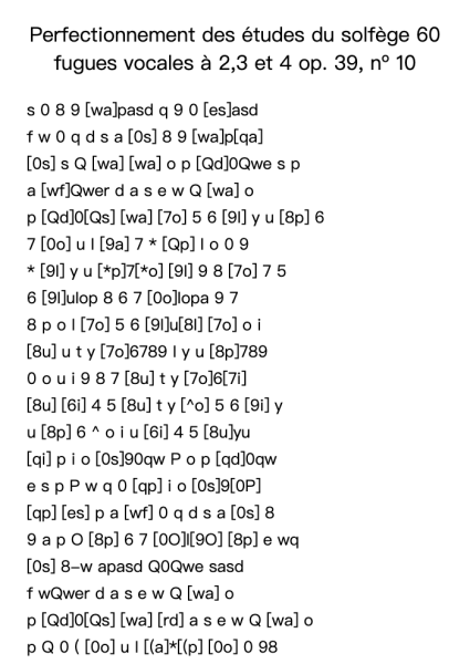 60 Fugues Vocales à 2,3 et 4, Op. 39, No. 10