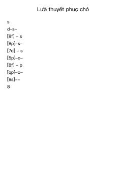 Lừa thuyết phục chó