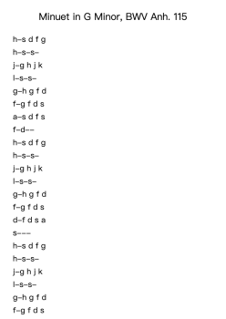 Minuet in G Minor, BWV Anh. 115