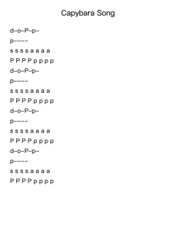 Capybara Song