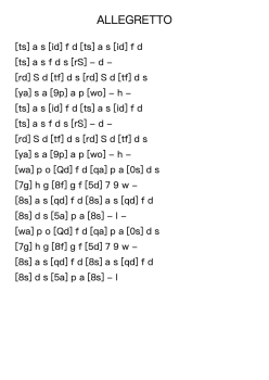 Allegretto