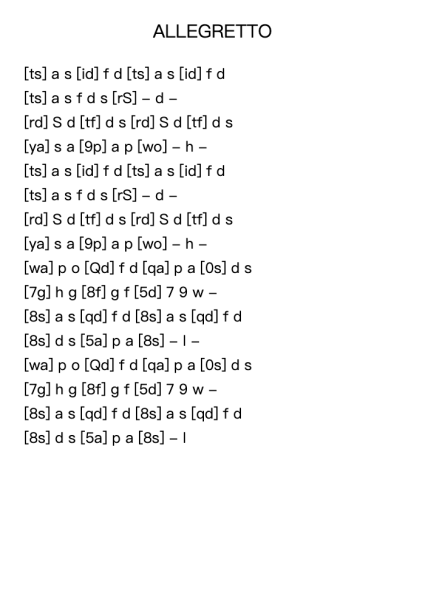 Allegretto