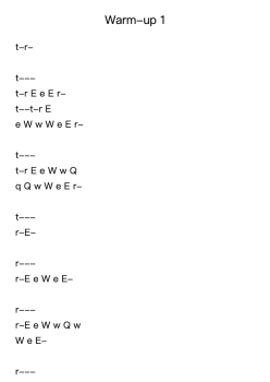 Warm-up 1