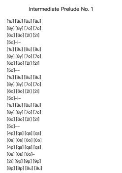 Intermediate Prelude No. 1