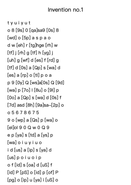 Invention No. 1 in C Major, BWV 772