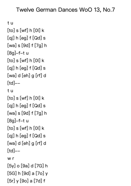 Twelve German Dances WoO 13, No. 7