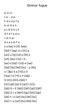 G Minor Fugue