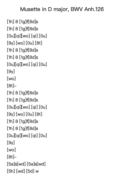Musette in D Major, BWV Anh. 126