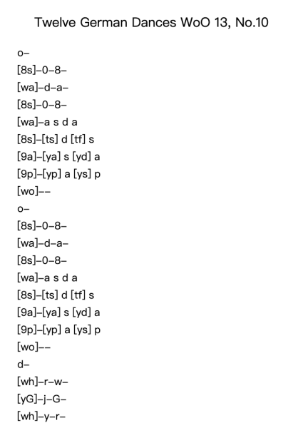 Twelve German Dances, WoO 13: No. 10