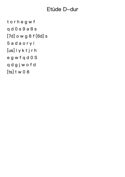Etüde in D-Dur, Op. 821, Nr. 20