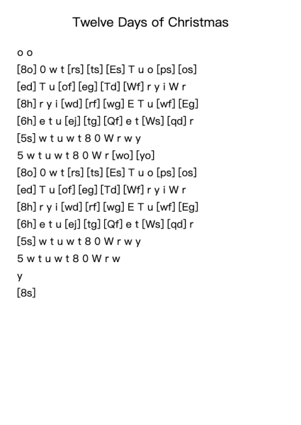 Twelve Days of Christmas