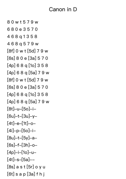 Canon in D Major