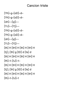 Cancion triste